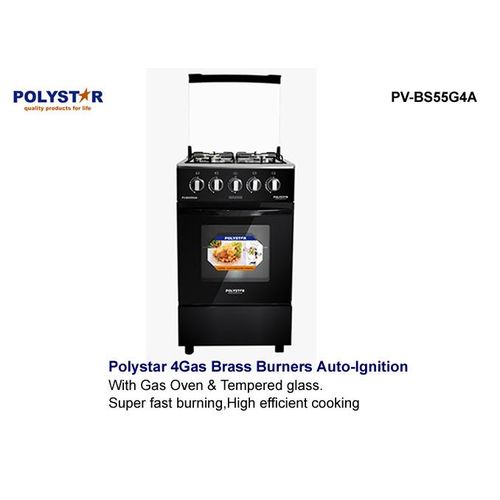Polystar 4 Burner Automatic Gas Cooker (4 + 0) With Oven Item | Buy Polystar 4 Burner Automatic Gas Cooker (4 + 0) With Oven | SPOP Enterprise Global
